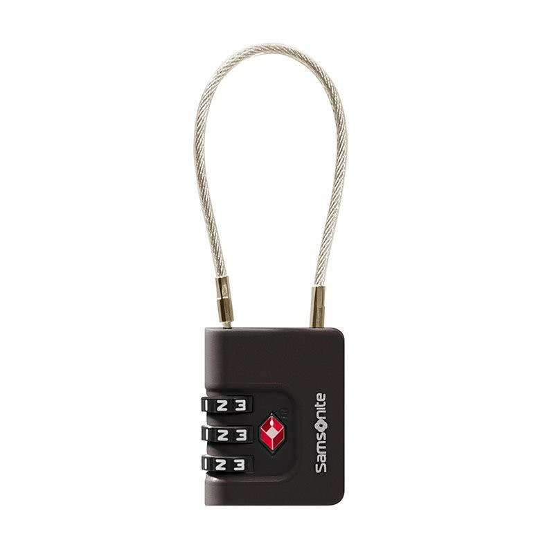 Kabellås med 3-siffrig TSA-kod