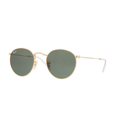 Round Metal, Gold, Ray-Ban (0RB3447   001   50)
