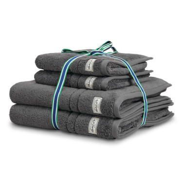 PREMIUM Handduksset 4P 50X70 70X140 Anchor Grey