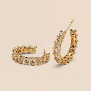 Julien Örhänge Crystal Gold